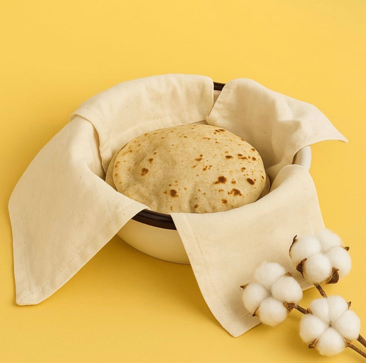 The FreshFold™ Muslin Roti Pouch ( Pack of 5 )