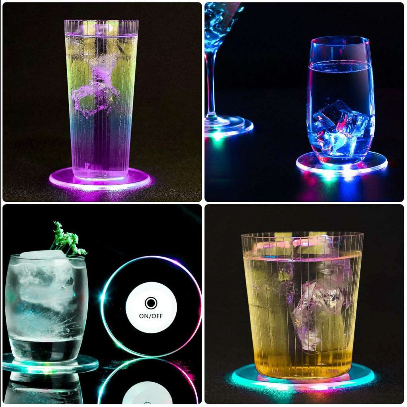 The CheatCode LED Cocktail Coasters