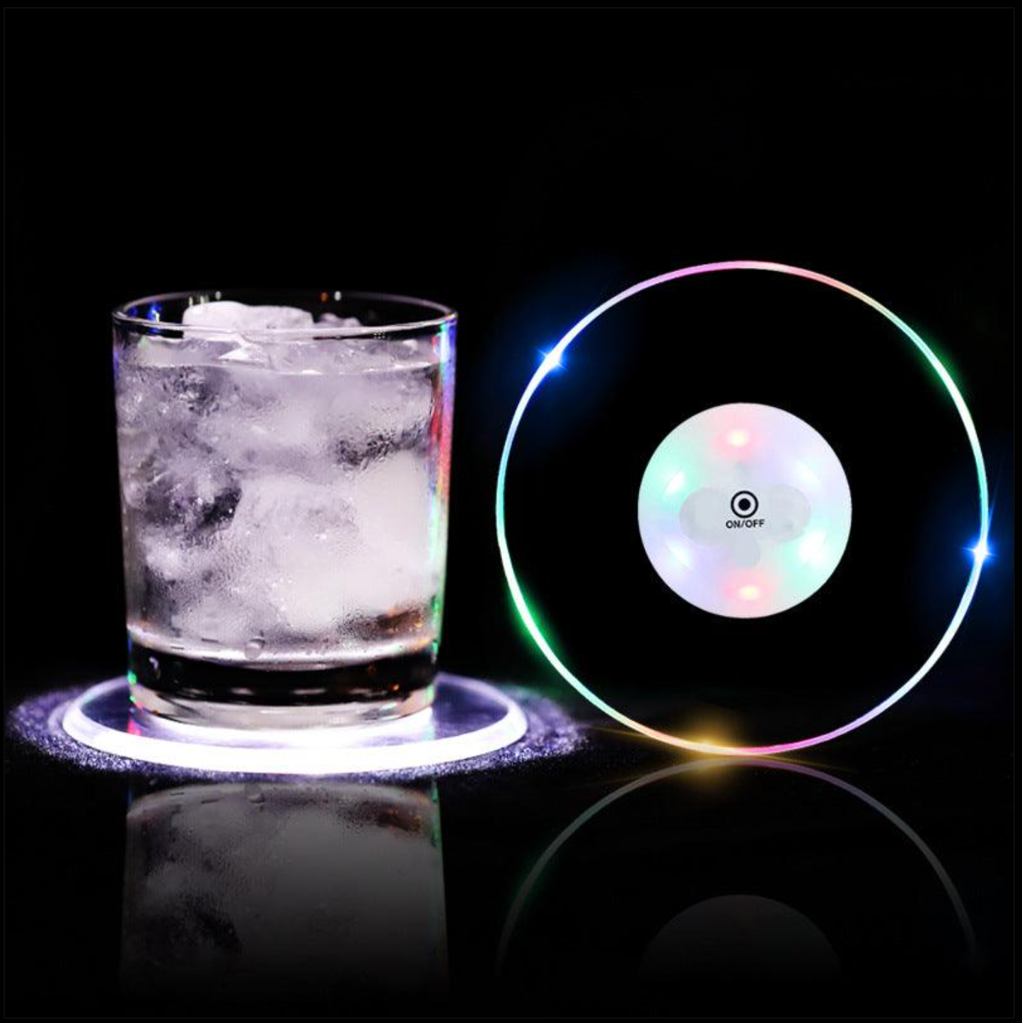 The CheatCode LED Cocktail Coasters
