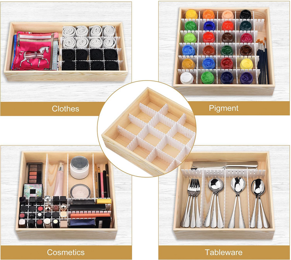 The CheatCode Adjustable Drawer Divider Set