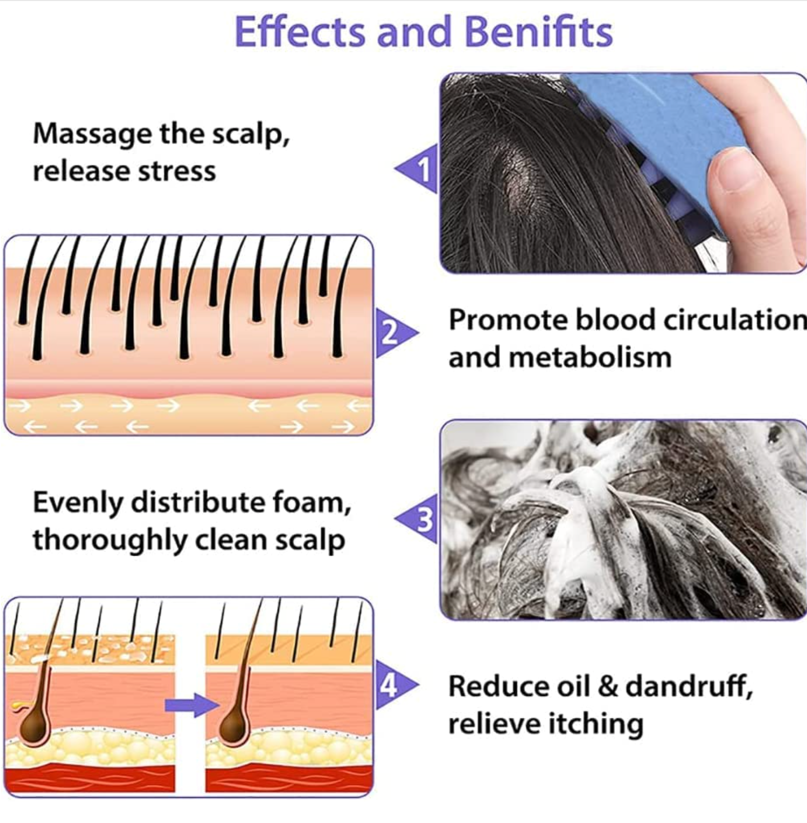 The CheatCode Scalp Head Massager Shampoo Brush